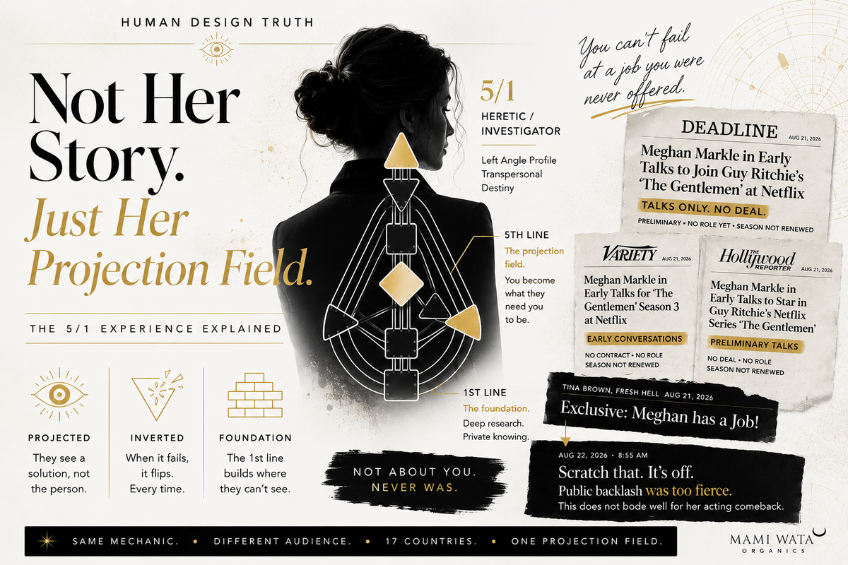 Meghan Markle's 5/1 Projection Field in Human Design